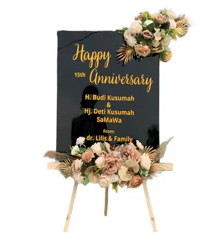 Papan Bunga Akrilik Tunahan